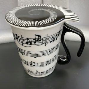 Music mug with lid